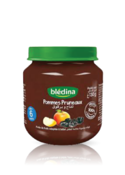 Bl&eacute;dina Pommes Pruneaux, D&egrave;s 6 mois, 130g