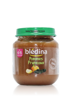 Bl&eacute;dina Pommes Pruneaux, D&egrave;s 6 mois, 130g