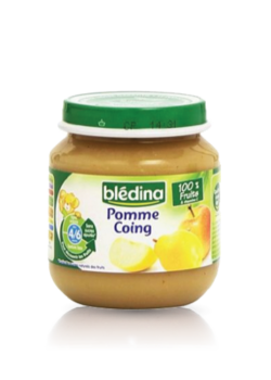 Bl&eacute;dina Pomme Coing, D&egrave;s 4/6 mois, 130g
